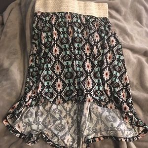 High low skirt no boundaries